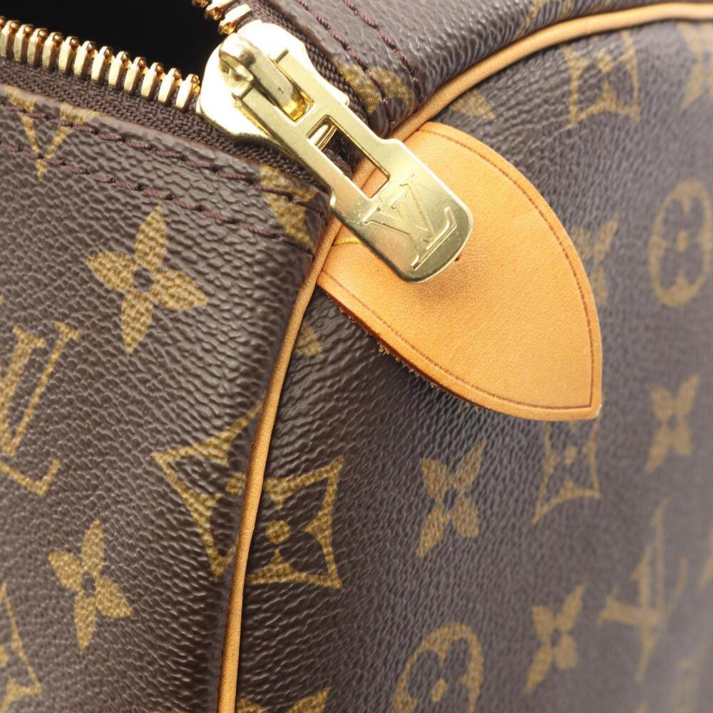 LOUIS VUITTON Brown Monogram Leather Keepall 55 Boston Bag - Picture 10 of 10